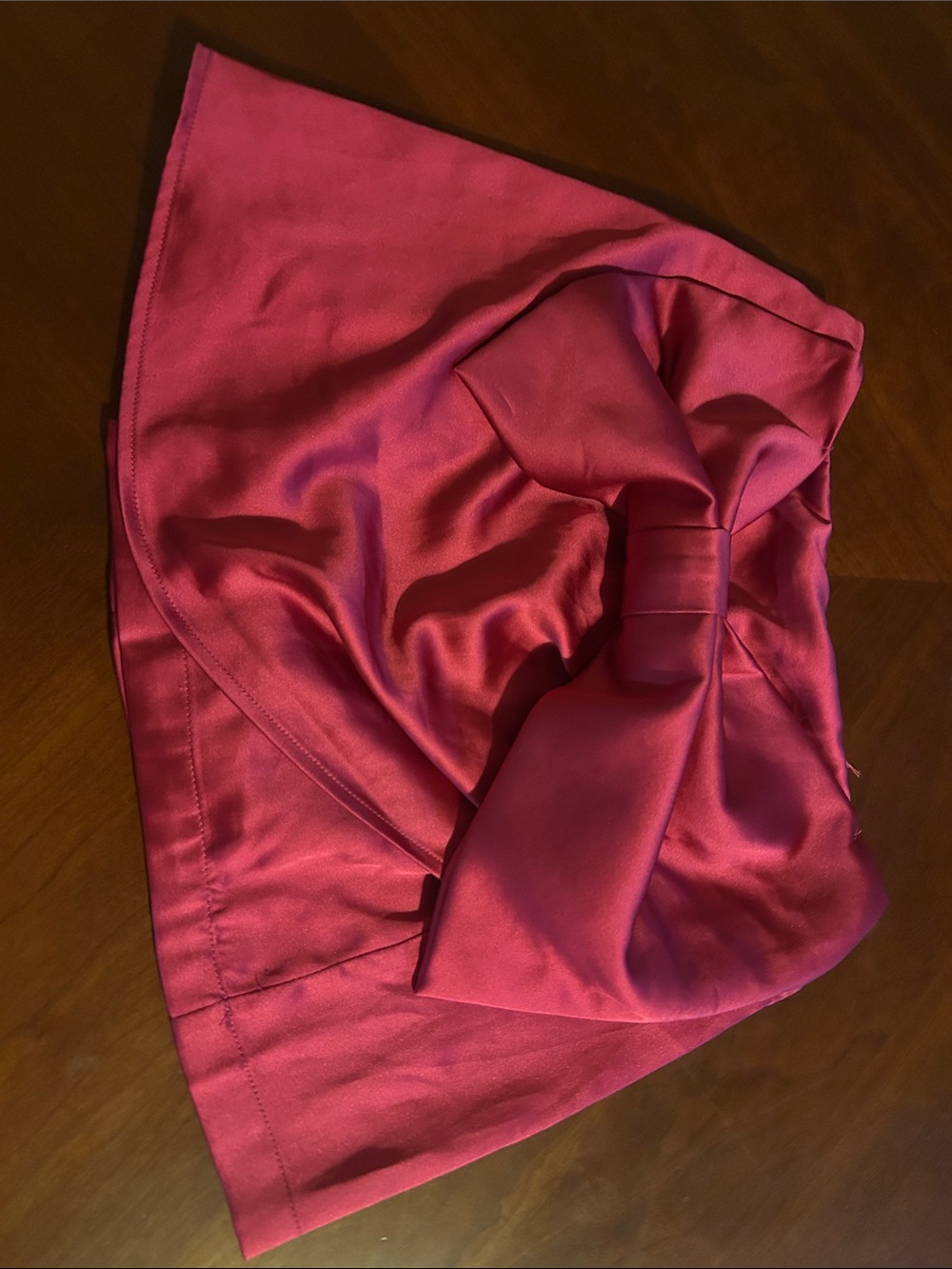 Flying Tomato Rose-Pink Bow Skater Skirt